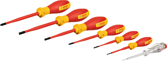 Bosch 1600A02NF7 VDE Screwdriver Set SL/PH 7 - furniture assembly
