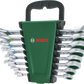 Bosch 1600A027PS Ratchet Combination Wrench Set 8-Piece