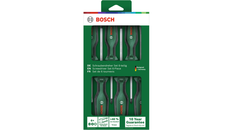Bosch 1600A02BX7 Screwdriver Set 6-Piece
