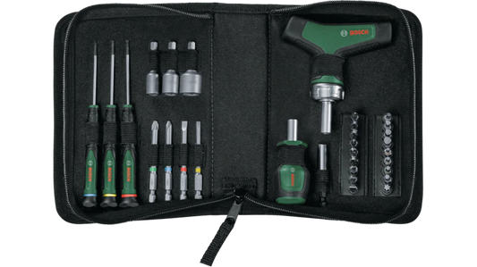 Bosch 1600A039HX 31-piece mixed screwdriving set in zipper bag