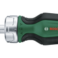 Bosch 1600A032UY Stubby Bit Ratchet Screwdriver with 6 bits