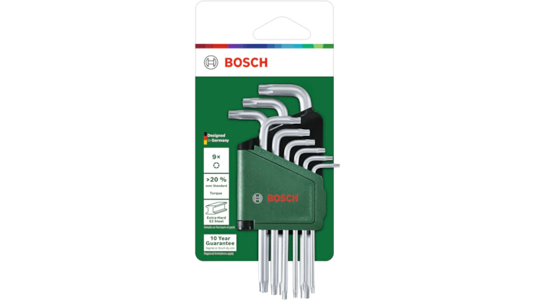 Bosch 1600A02Z9C Torx Key Set 9-Pieces