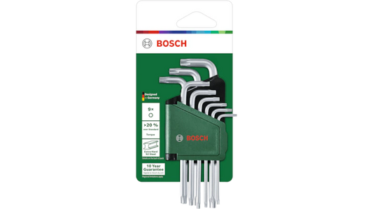Bosch 1600A02Z9C Torx Key Set 9-Pieces hand tool