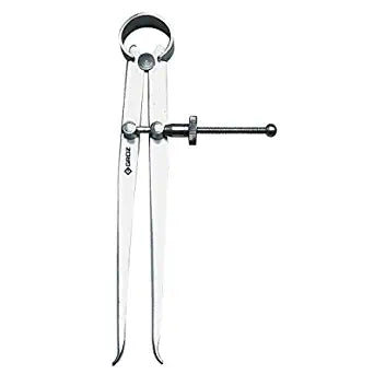 GROZ Inside Spring Caliper with Spring Joint for Precision Settings| Ideal for Comparative Measurements & Transferring the Dimensions |High Grade Steel Construction| Size: 250 mm |ID/EC/10
