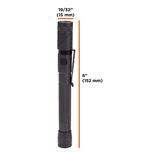 Groz LED/160 Portable, Pocket Slim Pen Light Torch, Multi-Mode, Magnetic, Drycell |150 Lumens, 3 Watts | Up to 50 meter long and 20 degree wide beam | Best Torch for Work, Household, Emergencies, Automobile Repairs, Camping, Hiking, etc.