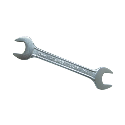 Stanley 70-372E DOUBLE ENDED OPEN JAW CRV SPANNER 18X19MM