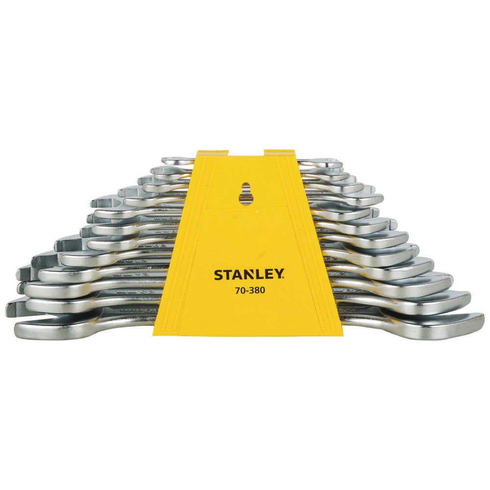 Stanley 70-380E 12PC DOUBLE O/E SPANNERS SET , 6X7 TO 30X32MM