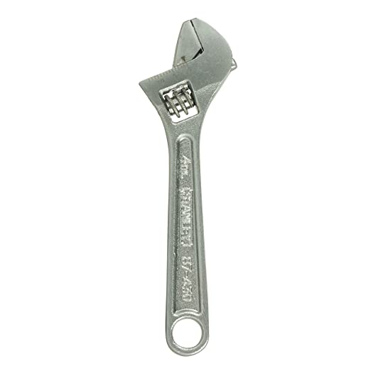 Stanley 1-87-430 ADJUSTABE SPANNER CHROME PLATED 100MM