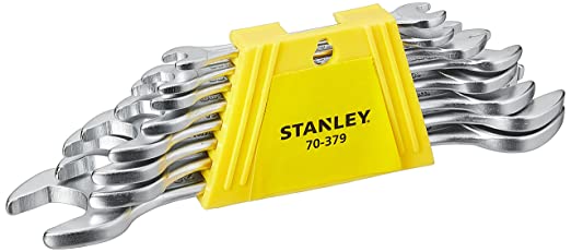 Stanley 70-379E 8PCS DOUBLE O/E SPANNERS SET 6X7 TO 20X22MM