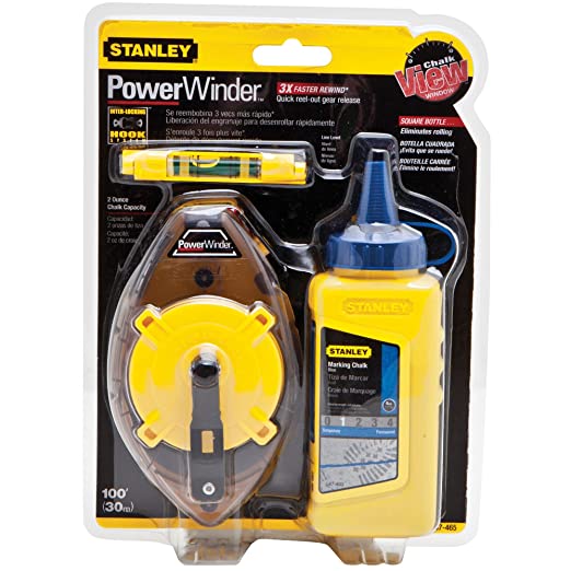 Stanley 0-47-465 30M POWERWINDER CHALK LINE SET