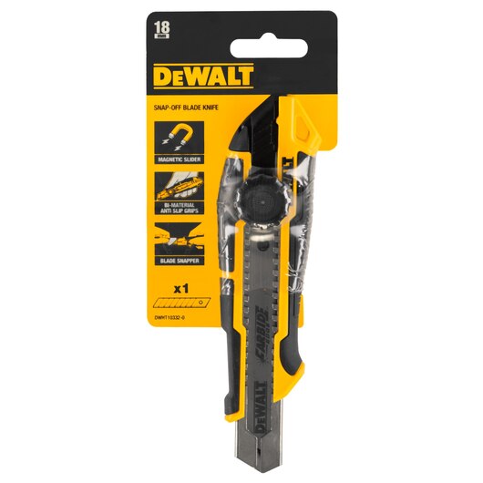Dewalt DWHT10332-0 SNAP-OFF KNIFE WITH THUMB WHEEL LOCK 25mm