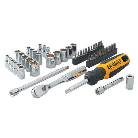 Dewalt DWMT81610-0 50PC 1/4" NANO SOCKET Set (MM)