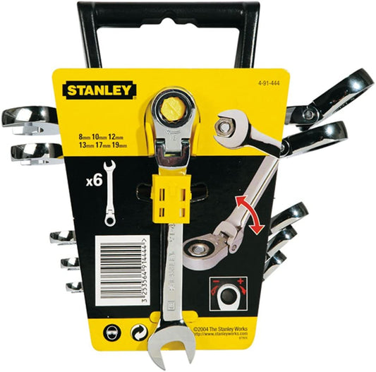 Stanley 4-91-444 6PC FLEX RATCHETING COMBINATION SPANNER