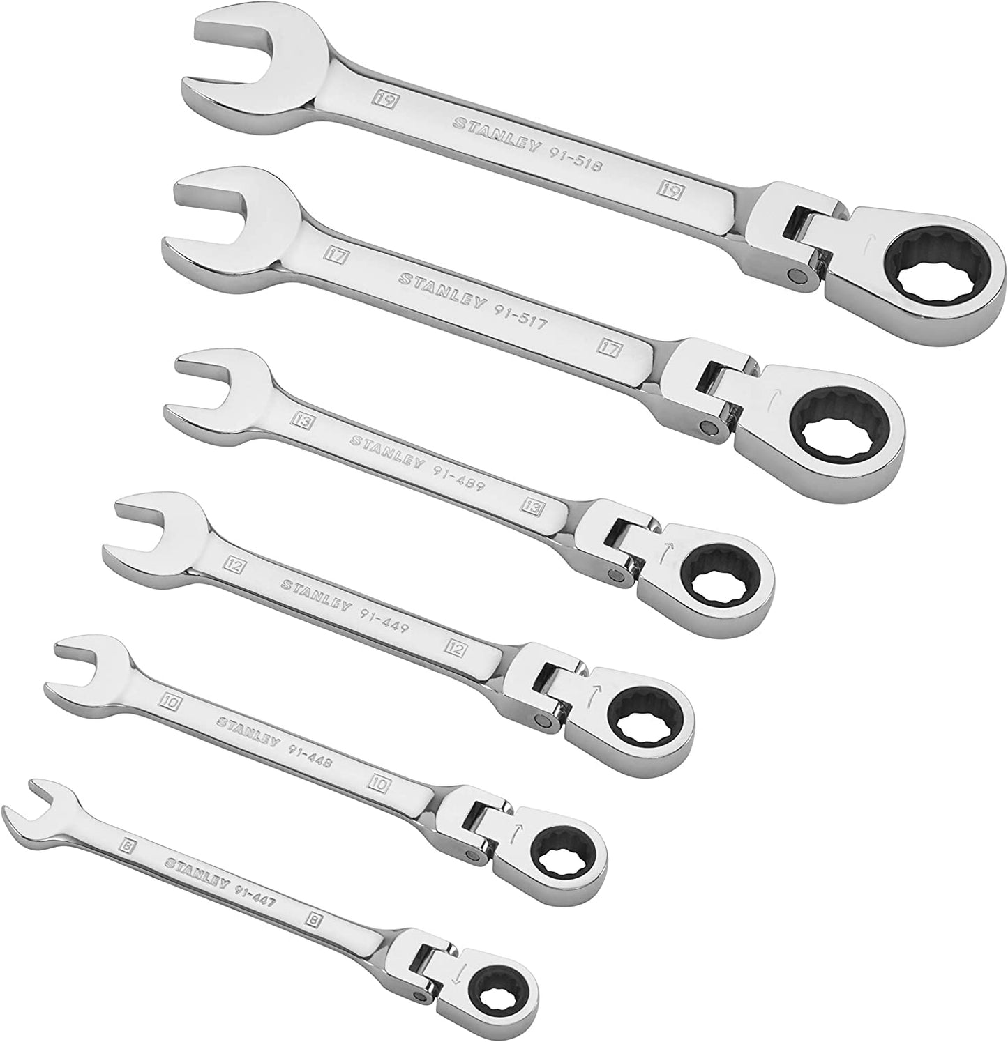 Stanley 4-91-444 6PC FLEX RATCHETING COMBINATION SPANNER