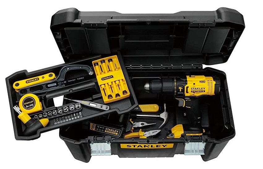 Stanley SCD711C1H-B1 BR Hammer Drill kit with 120 pcs - 20V Cordless