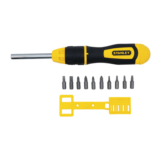 Stanley STHT68010-8 MULTIBIT RATCHETING SCREWDRIVER WITH 10 BITS