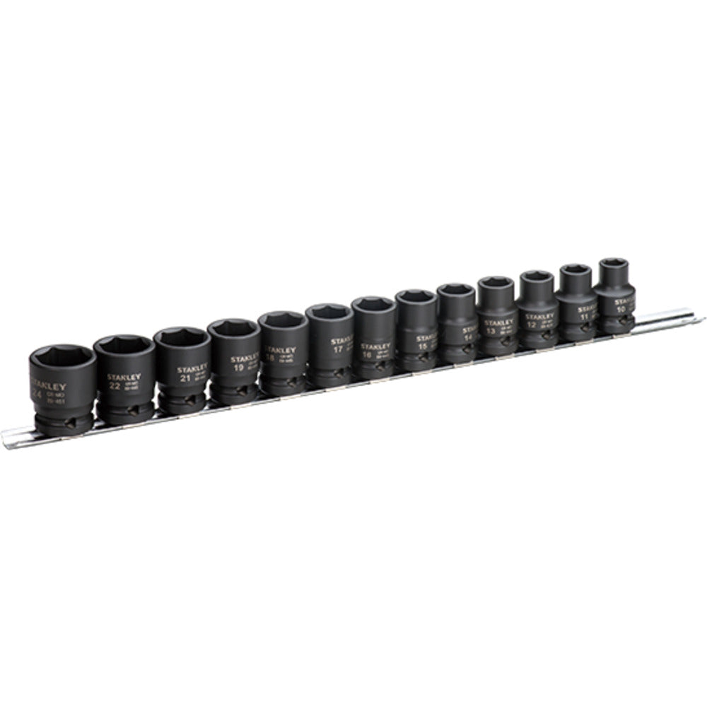 Stanley STMT73916-8 1/2" STD IMPACT SOCKET SET (13PCS) 10-24MM