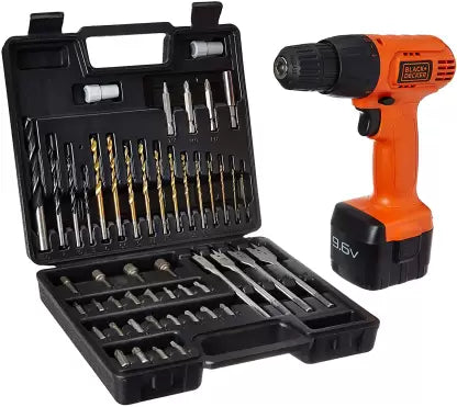 Black & Decker CD961K50 IN Cordless Drill  (10 mm Chuck Size, 450 W) 9.6V NiCAD drill with 50 accessories