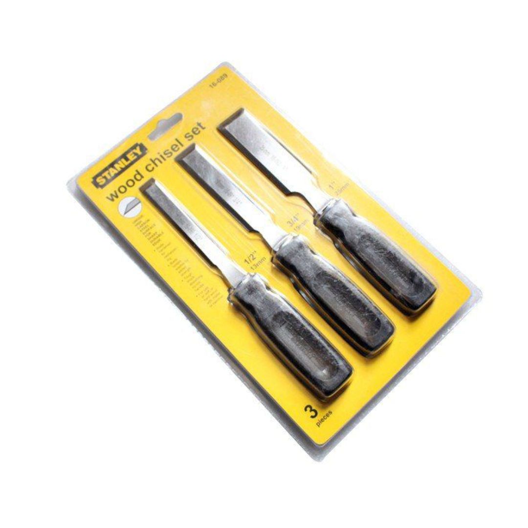 STANLEY – 16-089 WOOD CHISEL SET, 3 PCS